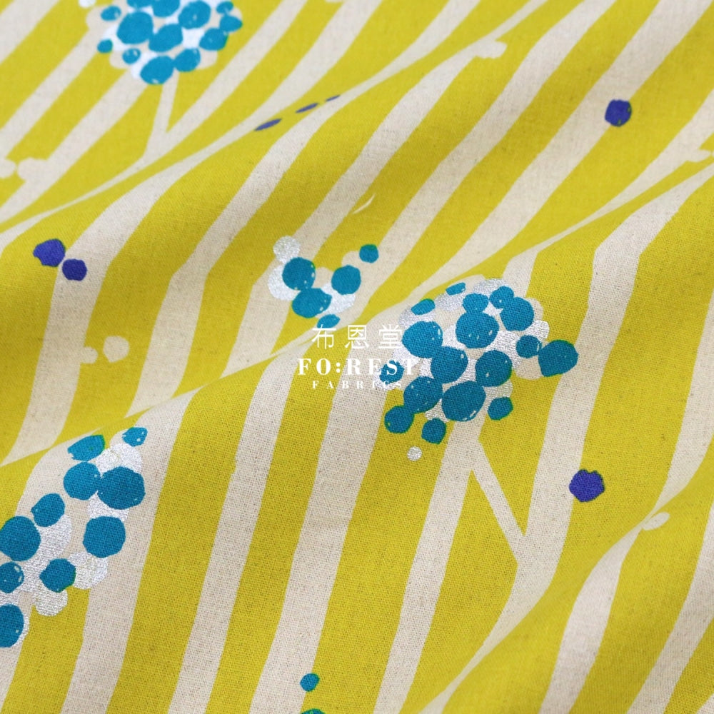 Echino - Cotton Linen Nut Mustard Fabric Fabric