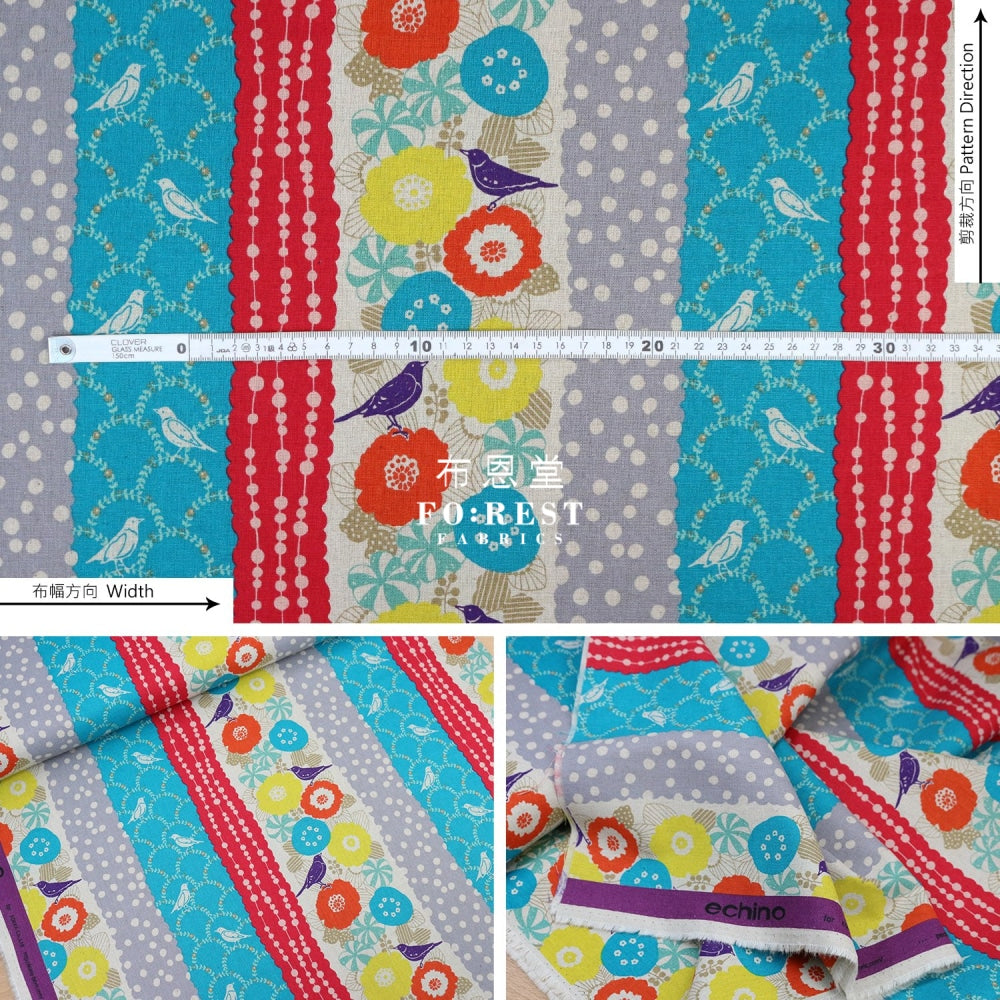 Echino - Cotton Linen Peck Gray