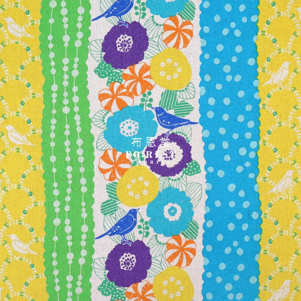 Echino - Cotton Linen Peck Lt.blue