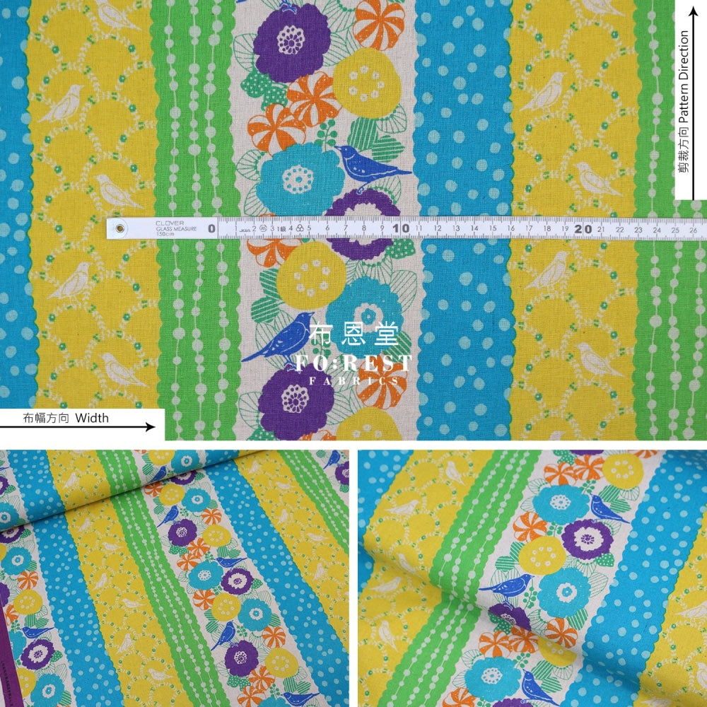 Echino - Cotton Linen Peck Lt.blue