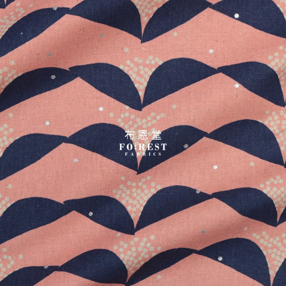 Echino - Cotton Linen Tsubomi Pink