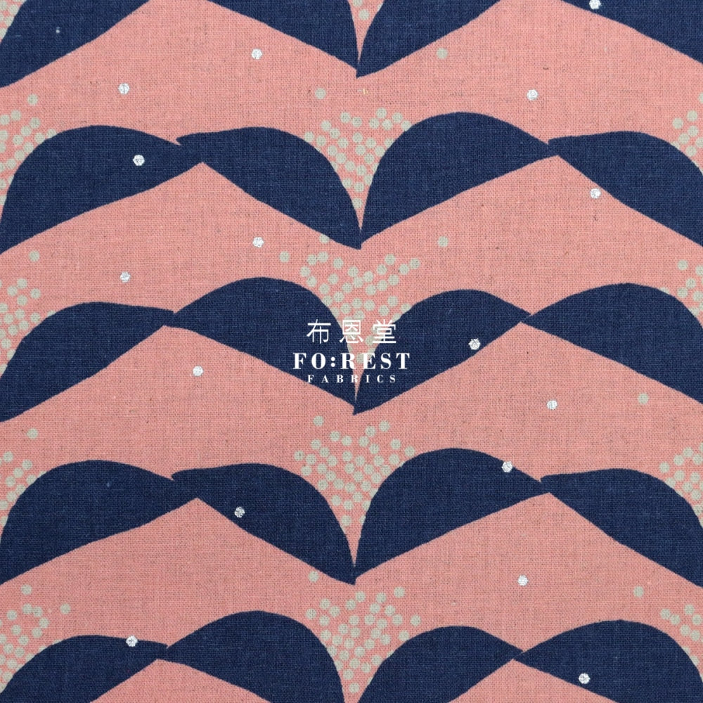 Echino - Cotton Linen Tsubomi Pink