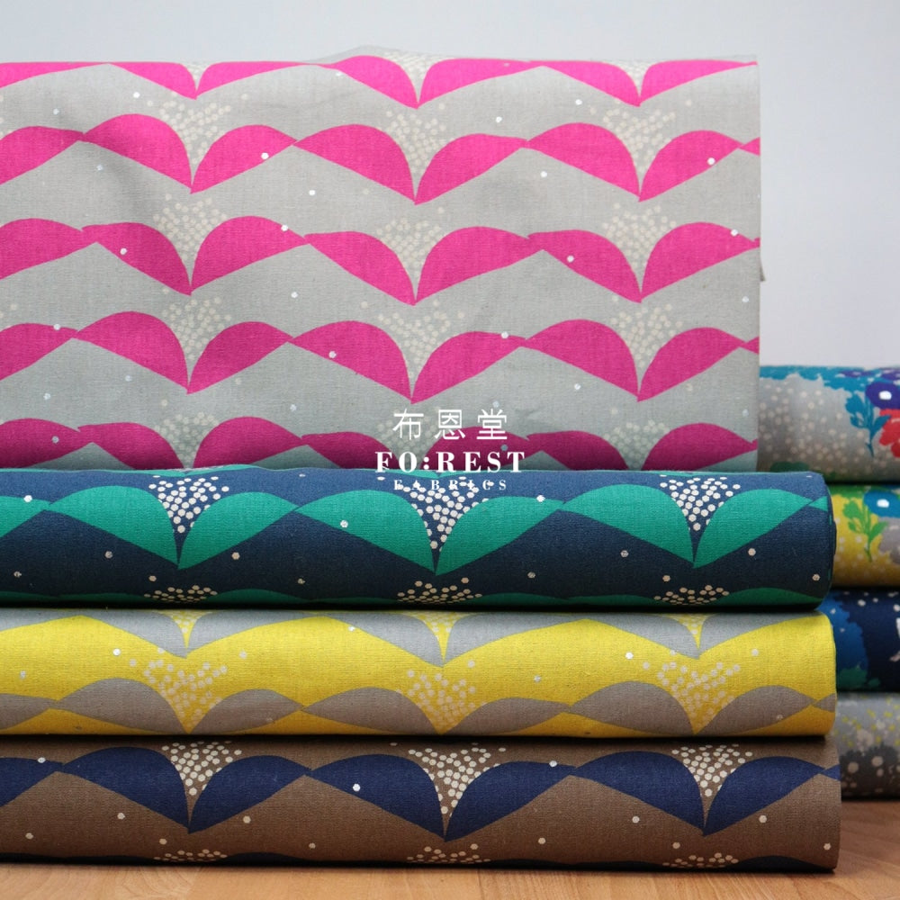 Echino - Cotton Linen Tsubomi Yellow