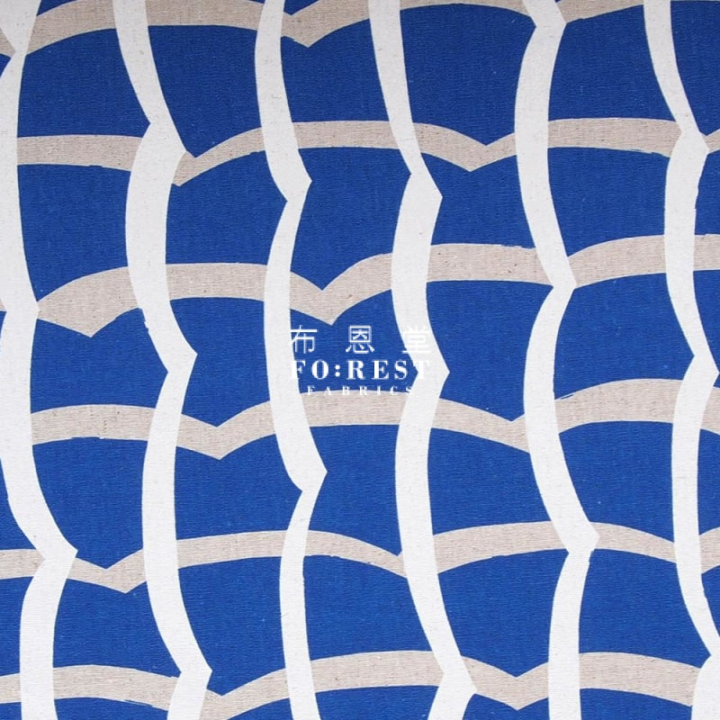 Echino - Cotton Linen Waffle 2020S Blue