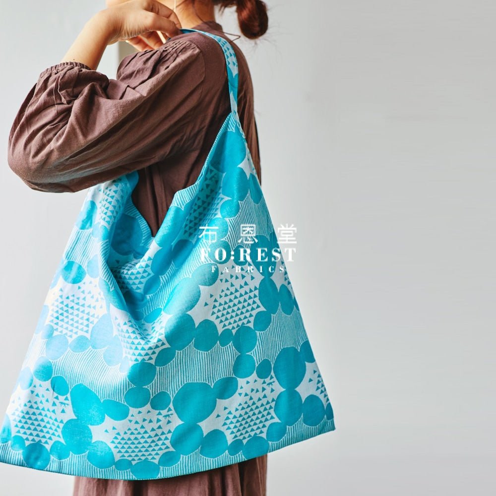 echino - Jacquard - stone Turquoise - FO:REST Fabric 布恩堂Liberty fabrictana lawnjapanese fabricykk zipper