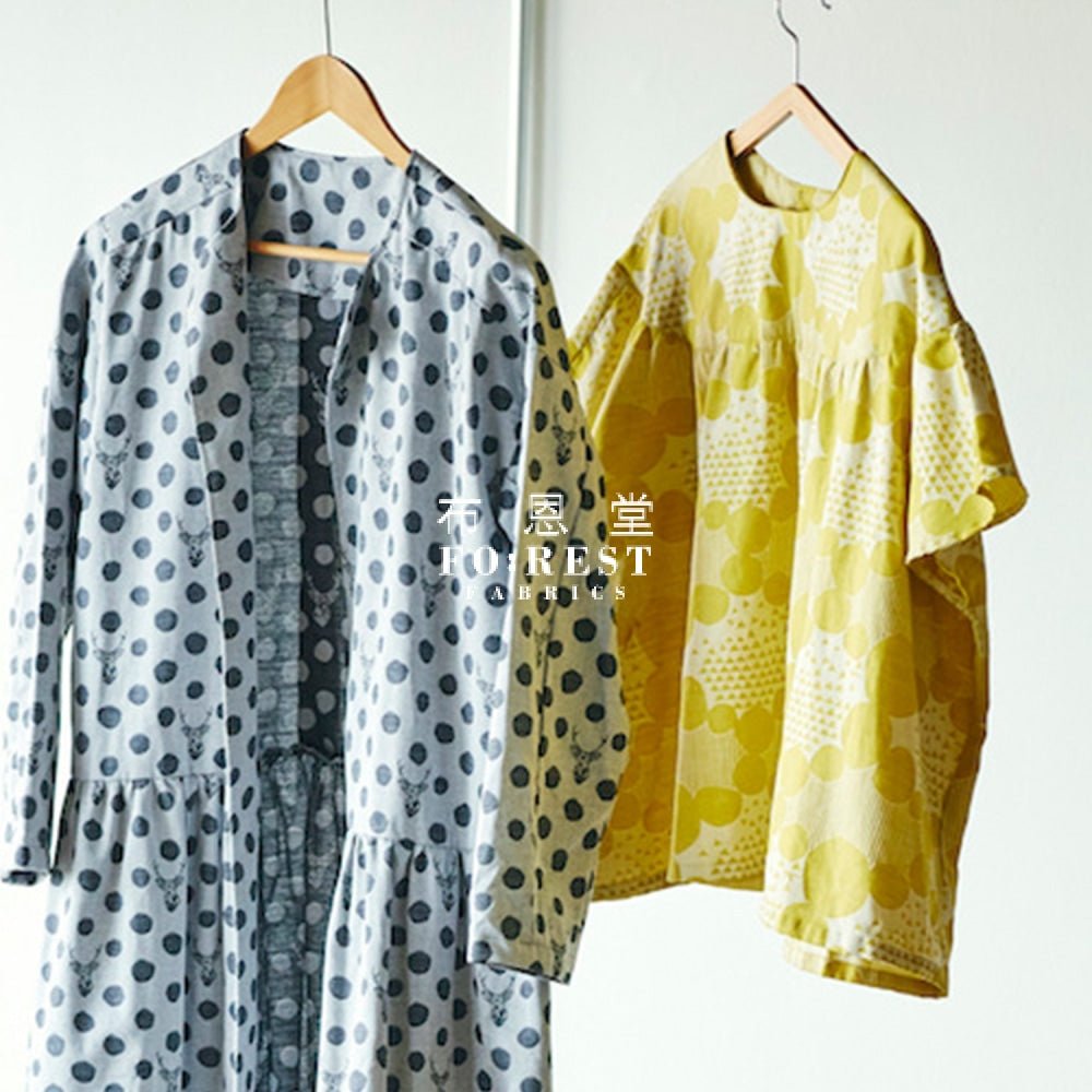 echino - Jacquard - stone Yellow - FO:REST Fabric 布恩堂Liberty fabrictana lawnjapanese fabricykk zipper
