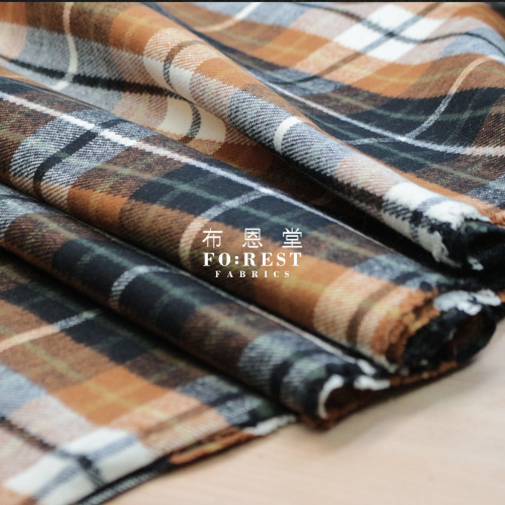 Flannel - Chestnut Tartan Cotton