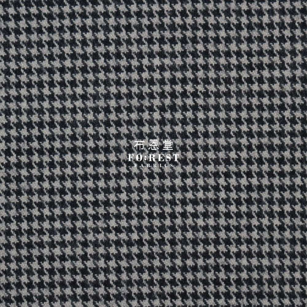 Flannel - Houndstooth Lt.gray Cotton