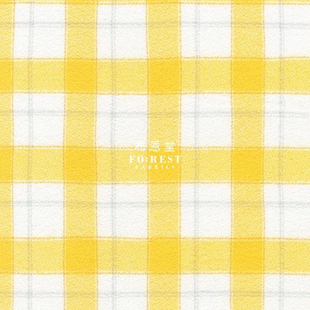 Flannel - Yellow Tartan Cotton