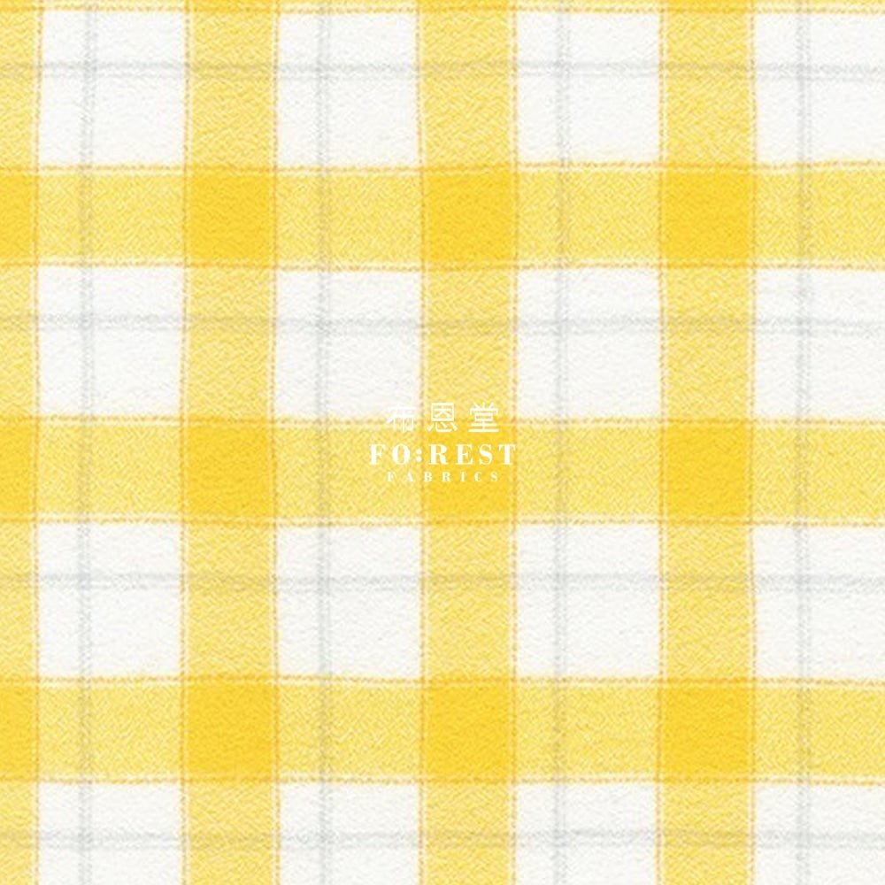 Flannel - YELLOW TARTAN 法籣絨 - FO:REST Fabric 布恩堂Liberty fabrictana lawnjapanese fabricykk zipper