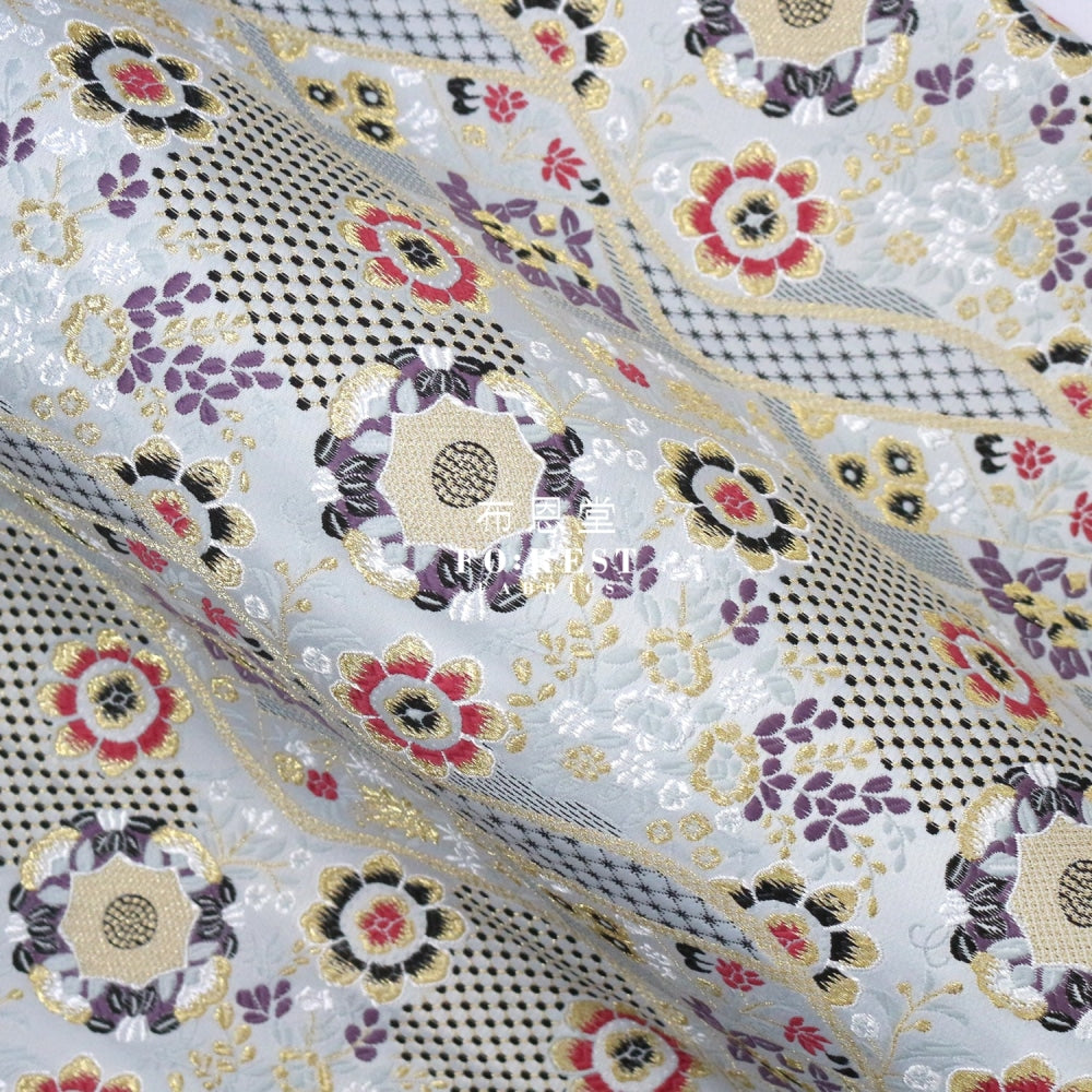 Gold Brocade - Auspicious Kinran Fabric Pearl Polyester