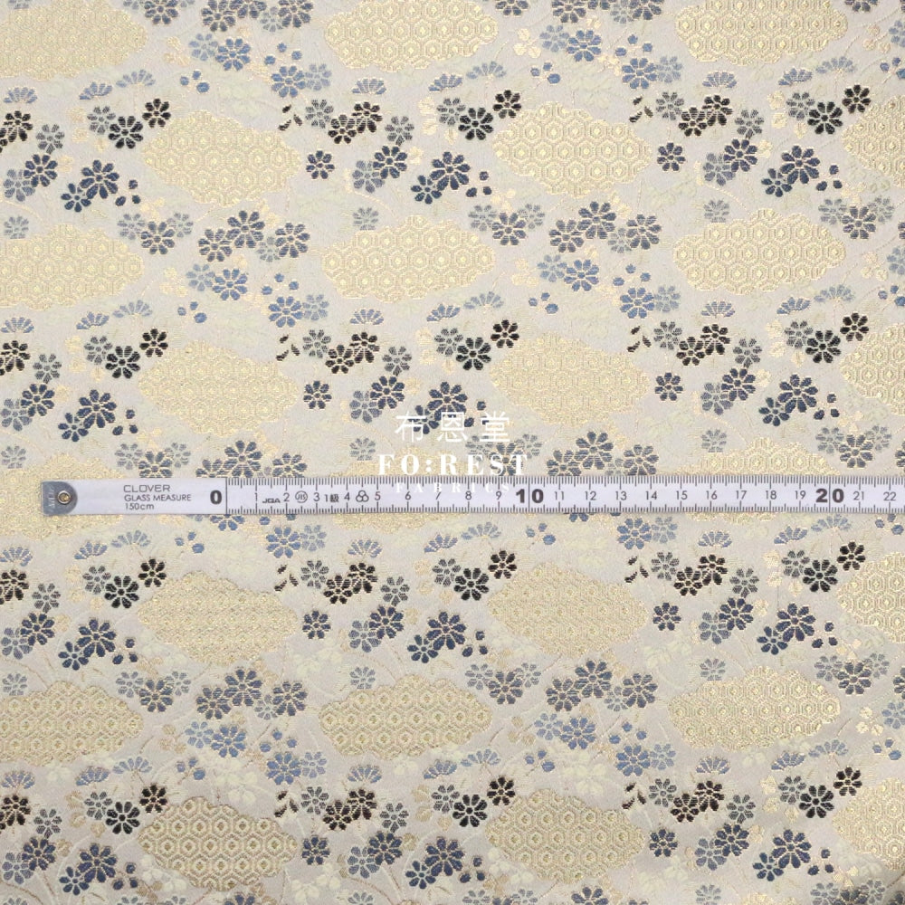Gold Brocade - Bee Cloud Fabric Polyester
