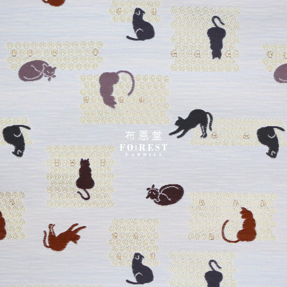 Gold Brocade - Cats Paw Fabric Polyester