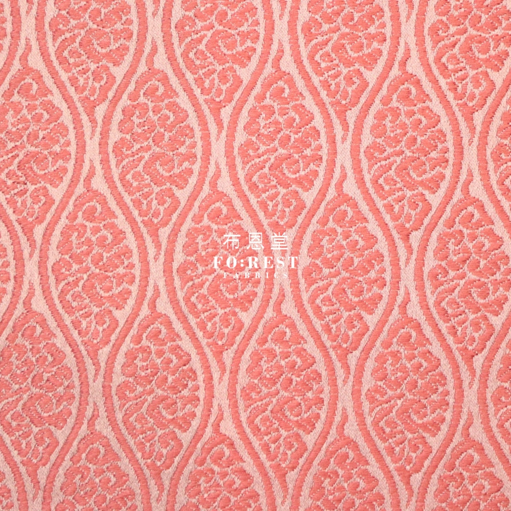 Gold Brocade - Cloud Fabric Pink Polyester