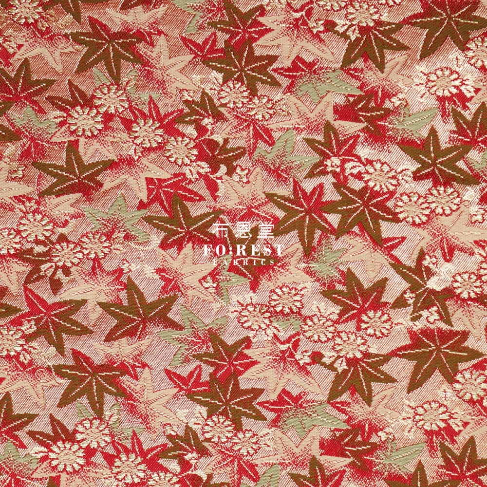 Gold Brocade - Foliage Fabric Polyester
