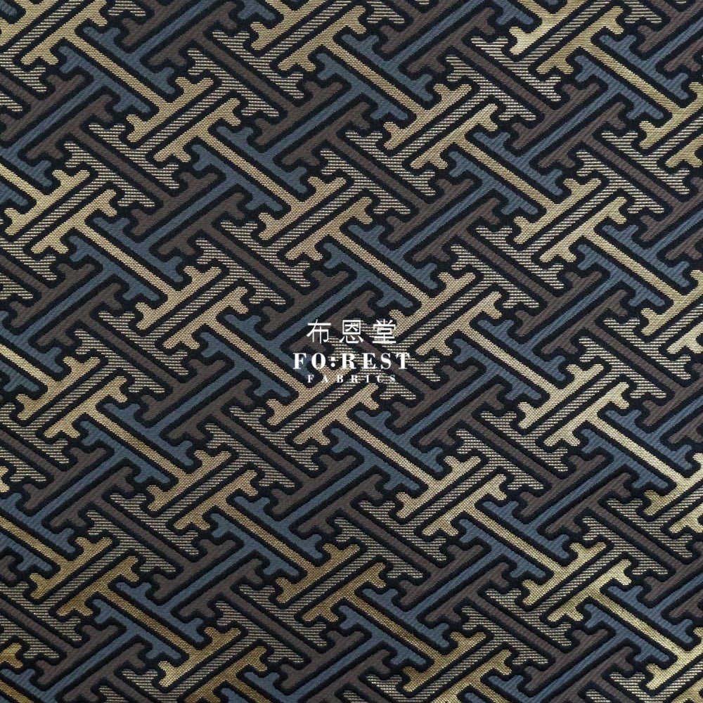 Gold Brocade - Japenese Endless fabric - FO:REST Fabric 布恩堂Liberty fabrictana lawnjapanese fabricykk zipper