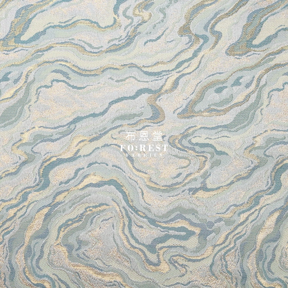 Gold Brocade - Marble Fabric Polyester