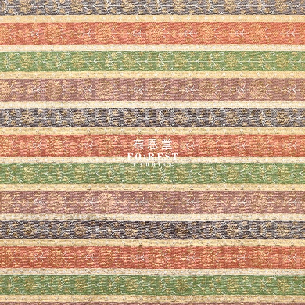 Gold Brocade - Tradition strip fabric - FO:REST Fabric 布恩堂Liberty fabrictana lawnjapanese fabricykk zipper