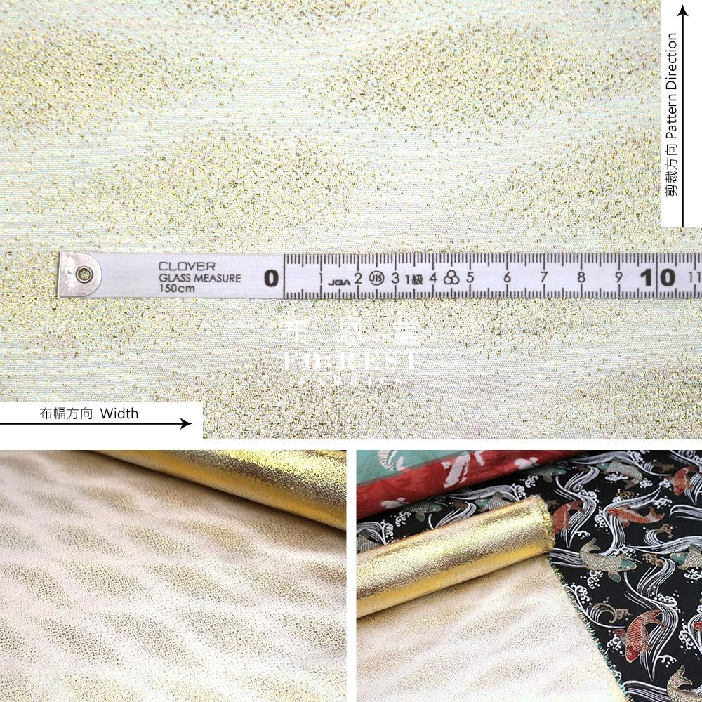 Gold Brocade - Traditional Fabric Golden Polyester