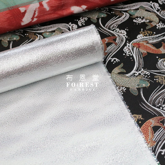 Gold Brocade - Traditional Fabric Sliver Polyester