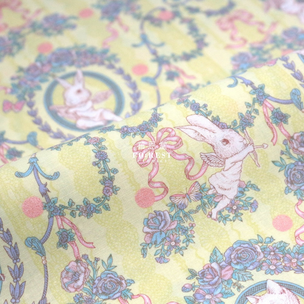 Jolifleur - Cotton Festoon Lemon Fabric