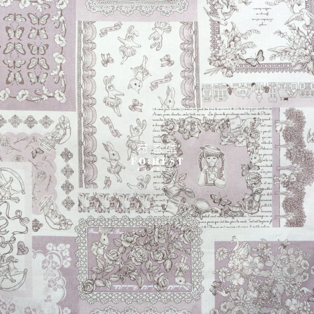 Jolifleur - Cotton Linen Toitoitoi Dark Brown Fabric