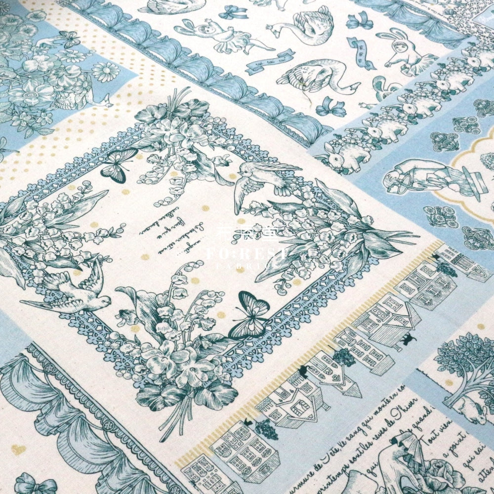 Jolifleur - Cotton Linen Toitoitoi Green Fabric