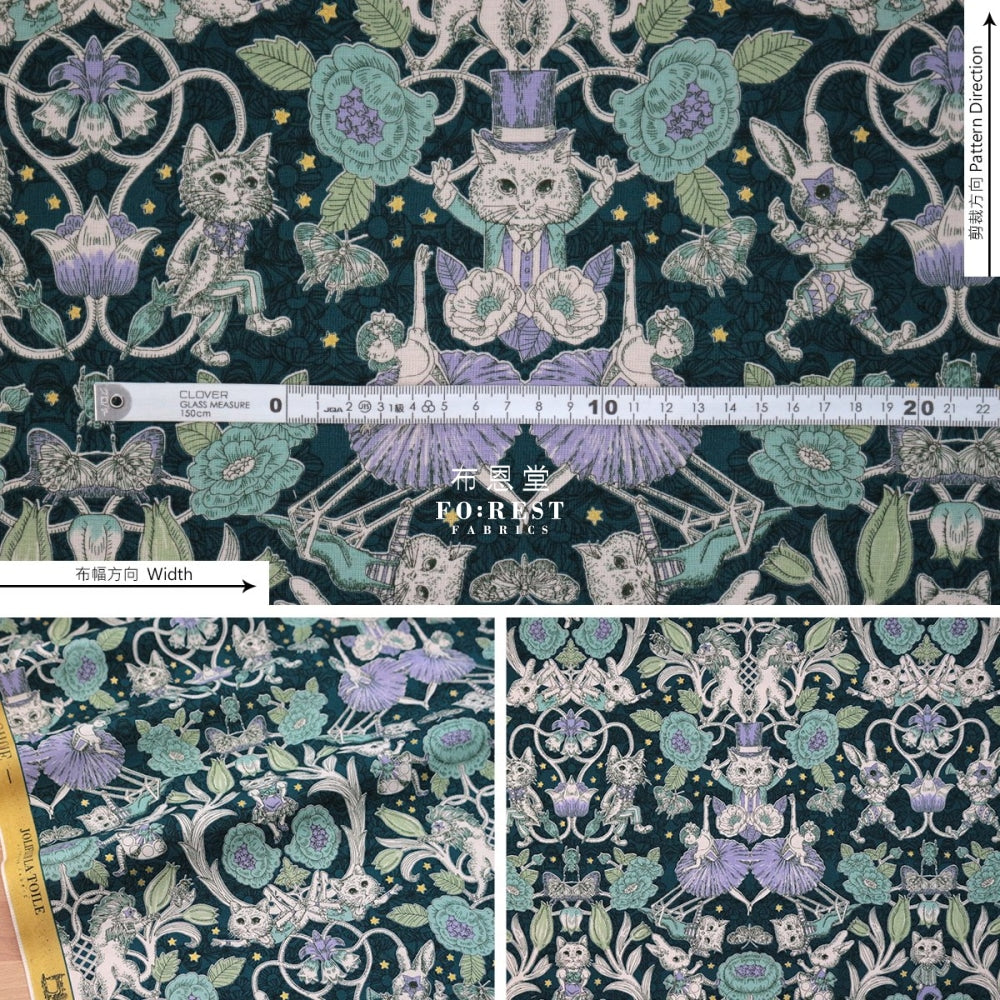 Jolifleur - Cotton Showtime Fabric Moss