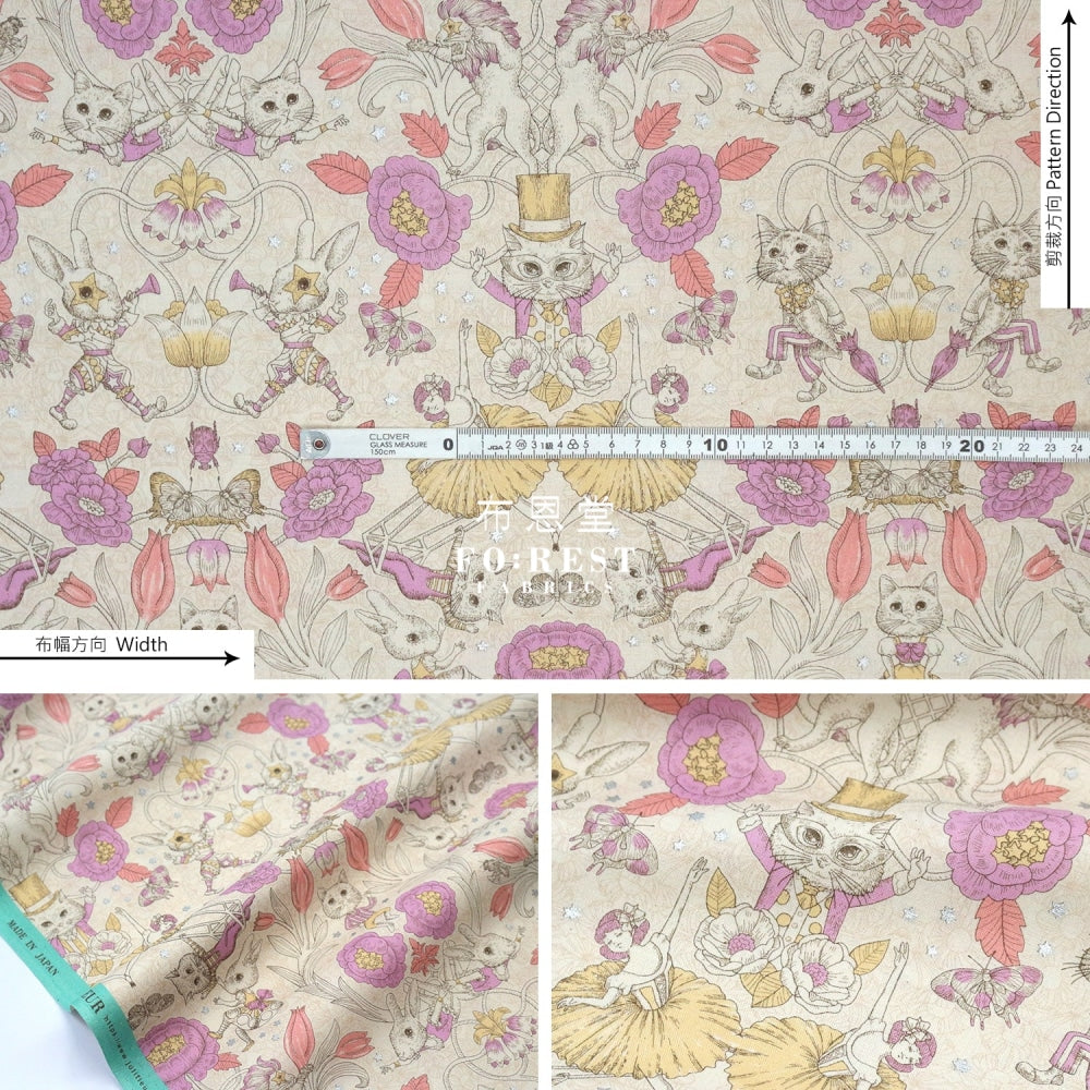 Jolifleur - Cotton Showtime Fabric Natural