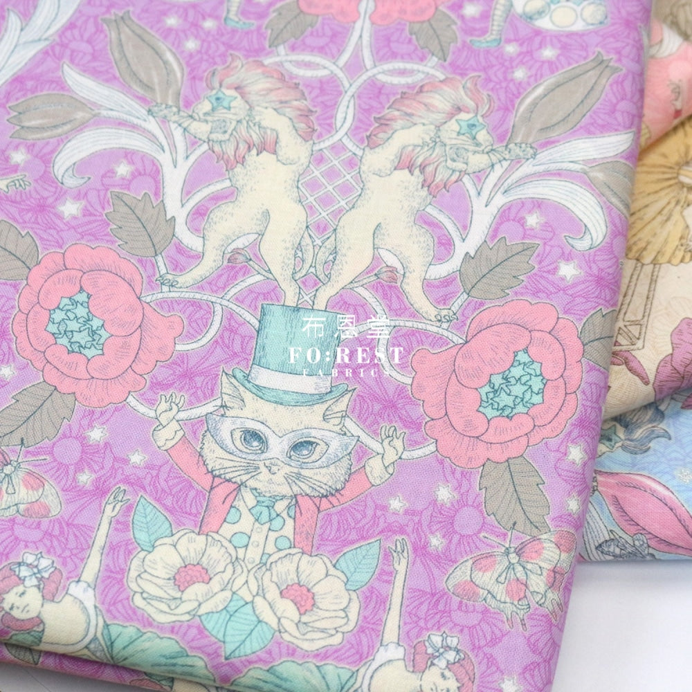 Jolifleur - Cotton Showtime Fabric Purple Fabric