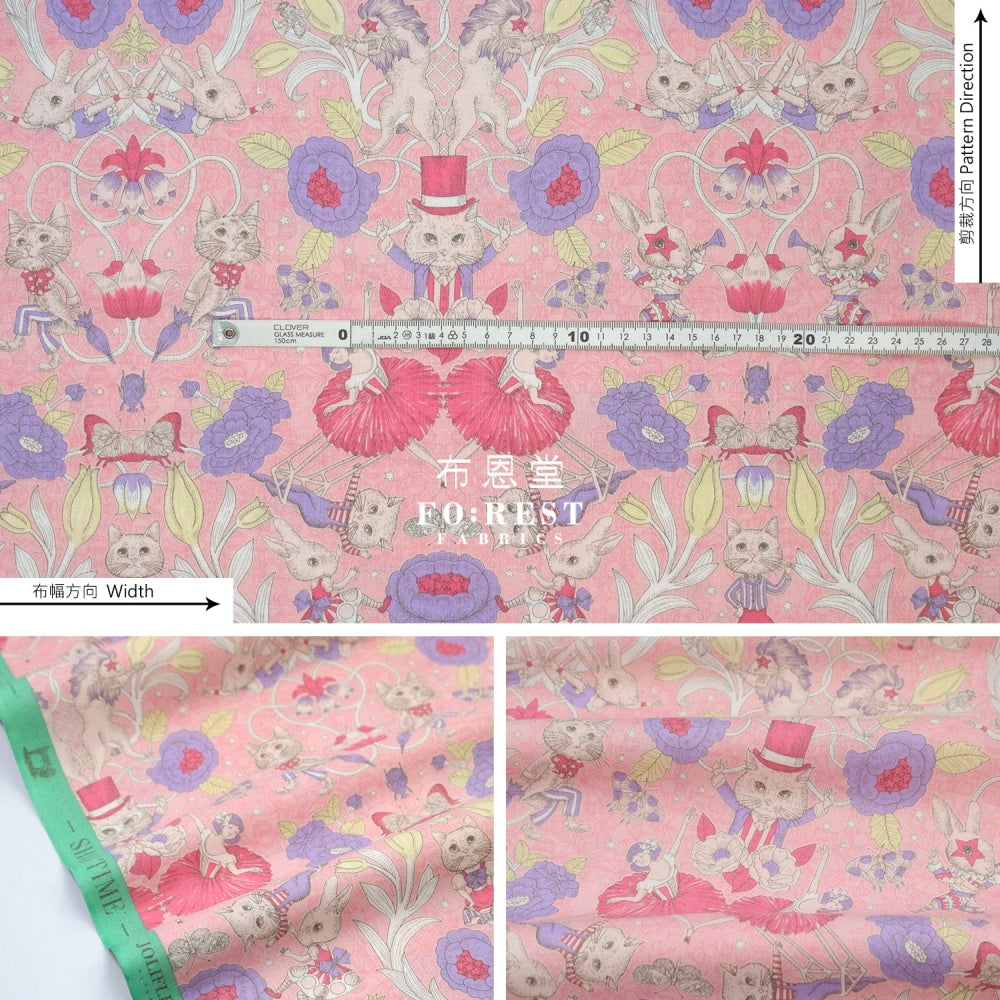 Jolifleur - Cotton Showtime Fabric Strawberry Fabric