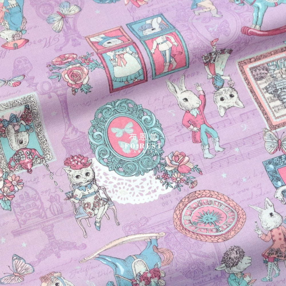 Jolifleur - Cotton Teaparty Lt.purple Fabric