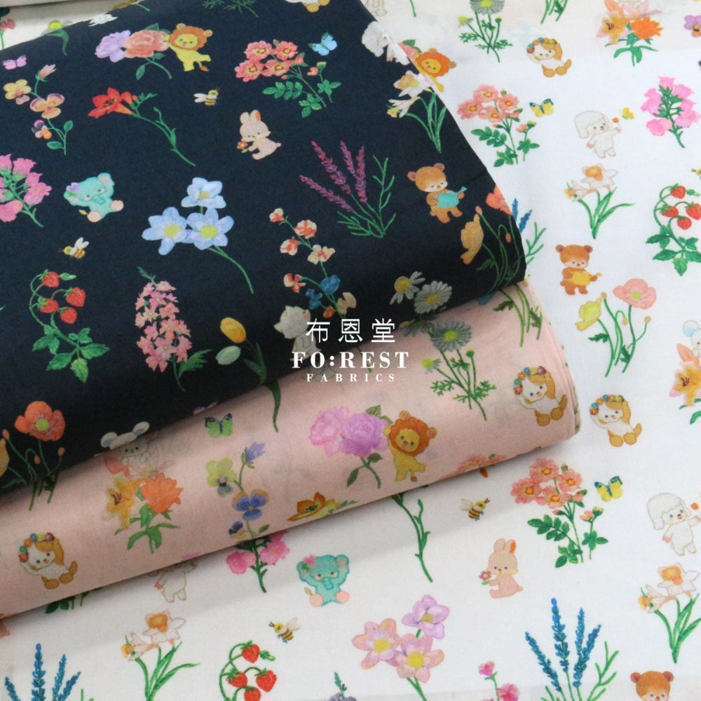 Lawn - Flower Tree Fabric Pink Cotton Lawn