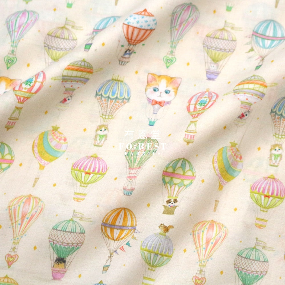 Lawn - Journey Fabric Cream Cotton Lawn