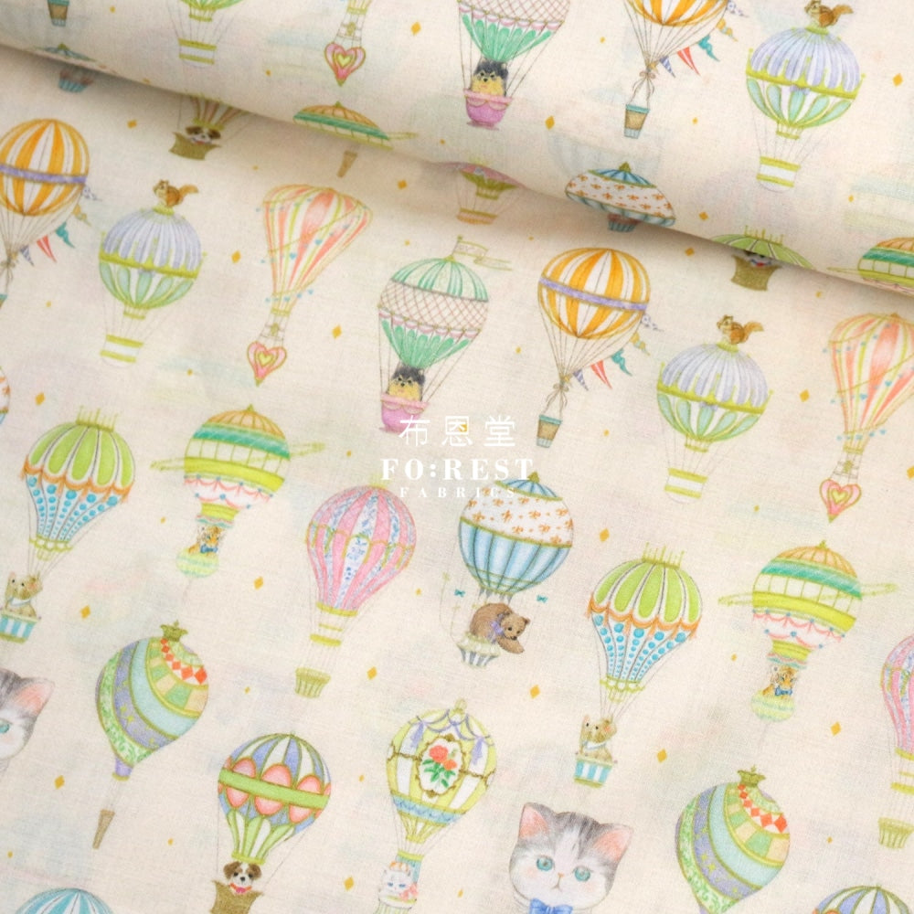 Lawn - Journey Fabric Cream Cotton Lawn