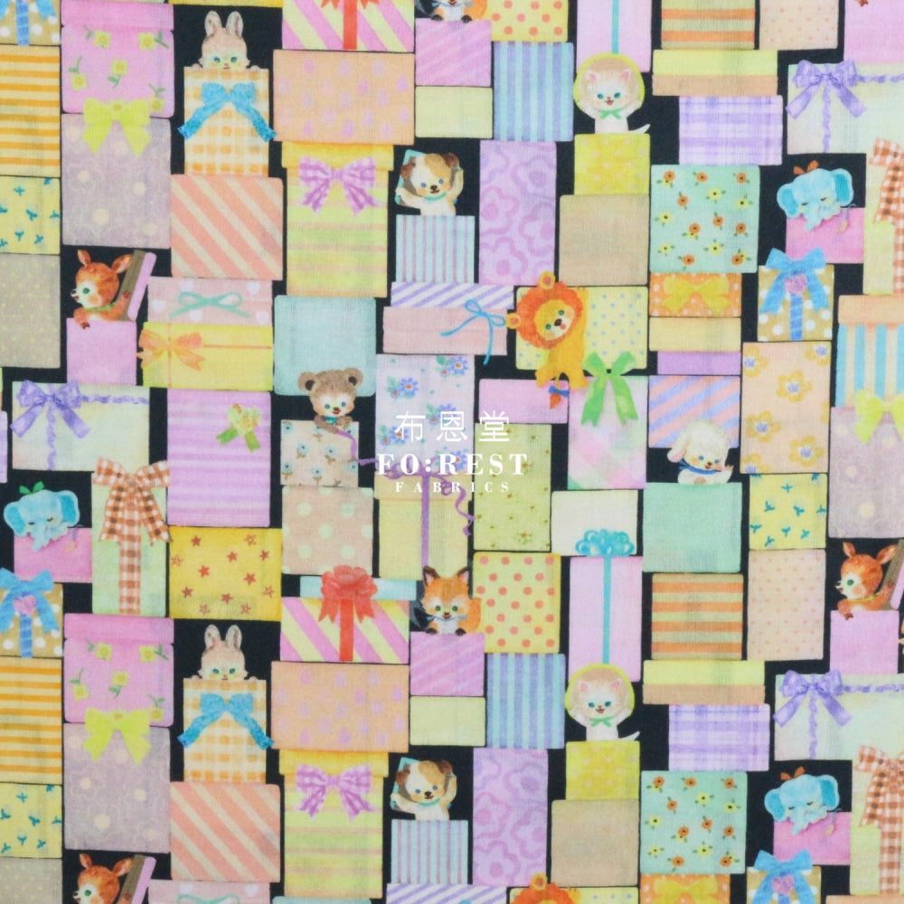 Lawn - Puzzle Fabric Black Cotton Lawn