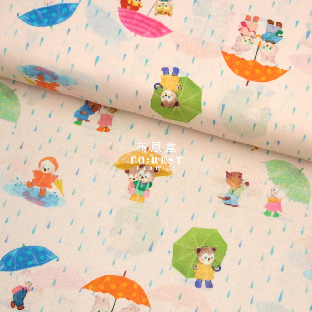 Lawn - Rain Pocket Fabric Lt.pink Cotton Lawn
