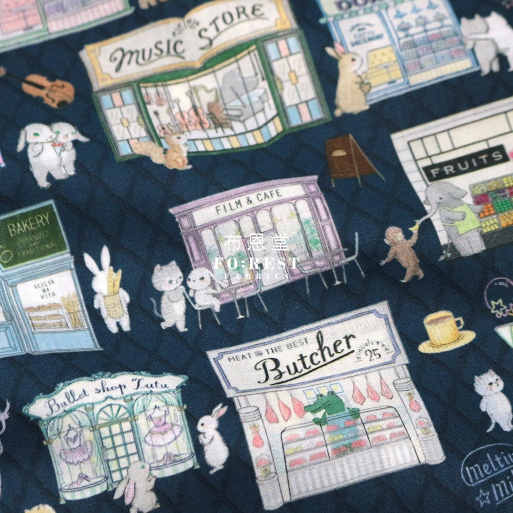 Lawn - Shopping Fabric Navy Cotton Lawn