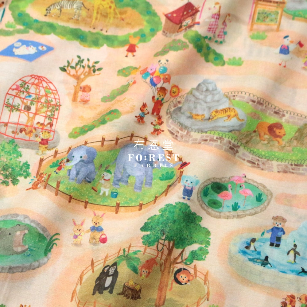 Lawn - Zoo Fabric Sunset Cotton Lawn