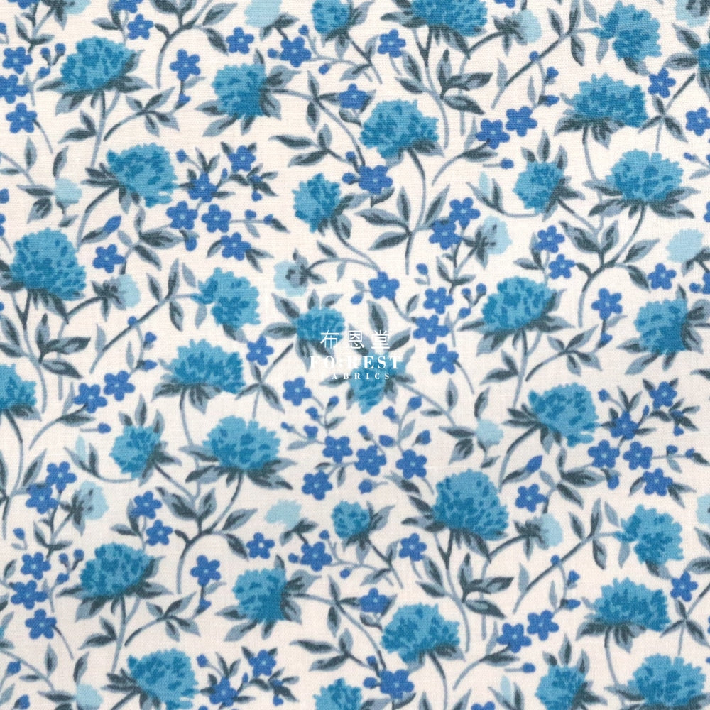 Liberty Of London (Cotton Poplin Fabric) - Canyon Clover Floral Cotton Piccadilly