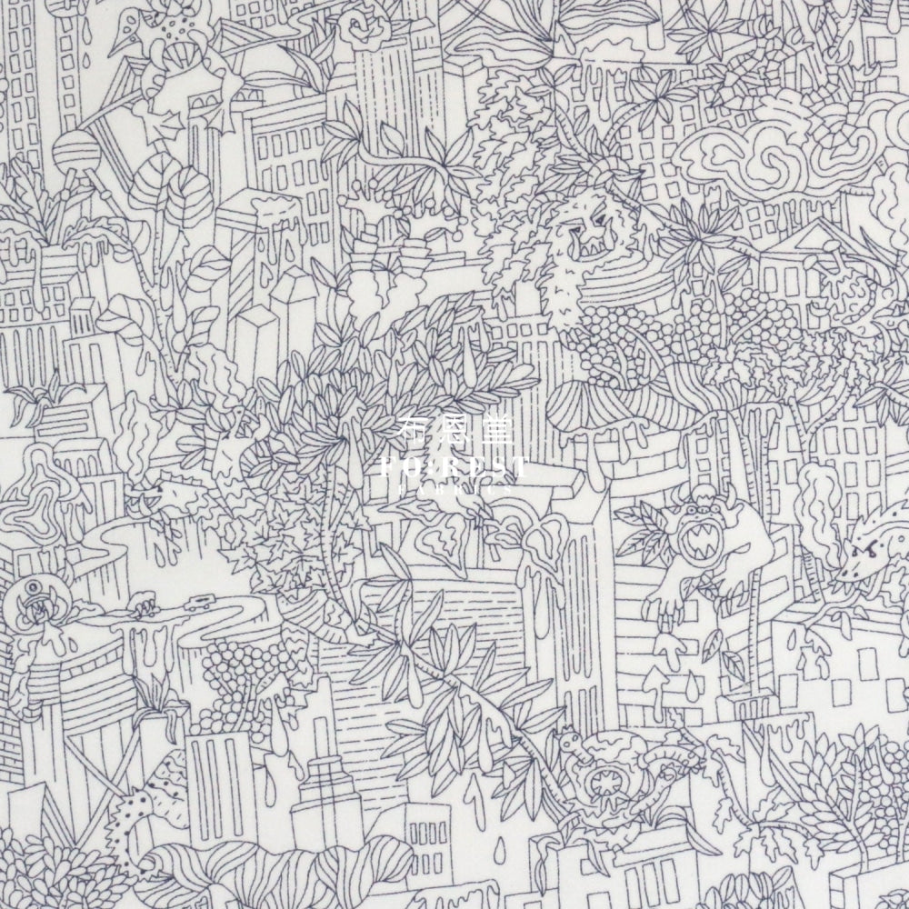 Liberty Of London (Cotton Poplin Fabric) - City Zombies Cotton Piccadilly