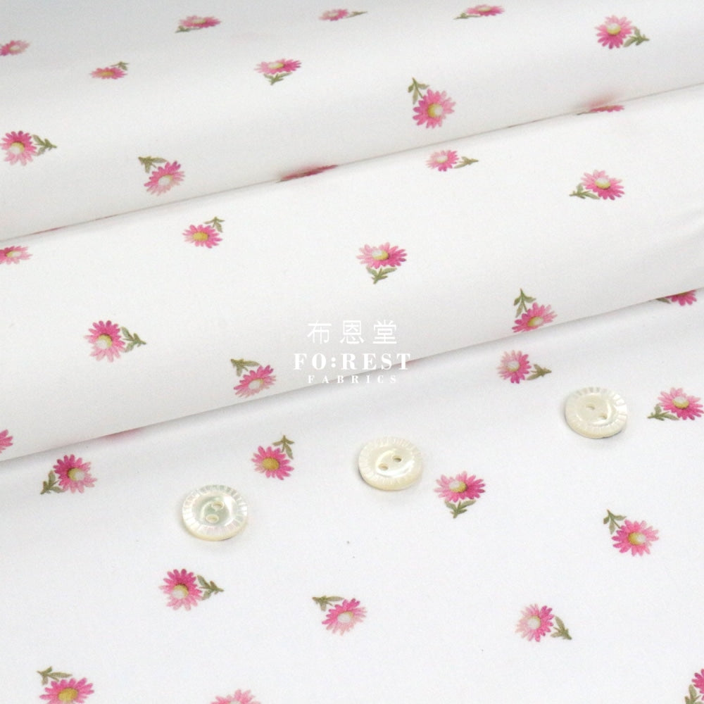 Liberty Of London (Cotton Poplin Fabric) - Daisy Scatter Cotton Piccadilly