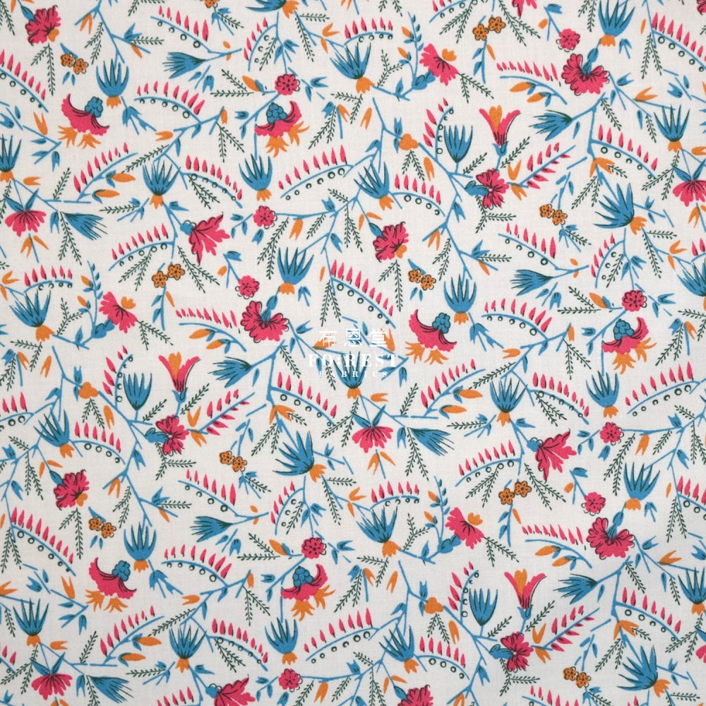 Liberty Of London (Cotton Poplin Fabric) - Firefly Floral Cotton Piccadilly