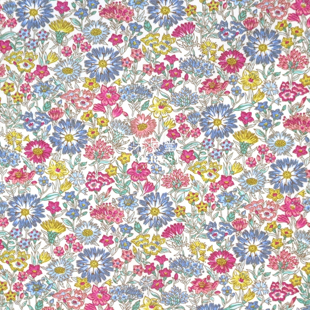 Liberty Of London (Cotton Poplin Fabric) - May Fields Cotton Piccadilly