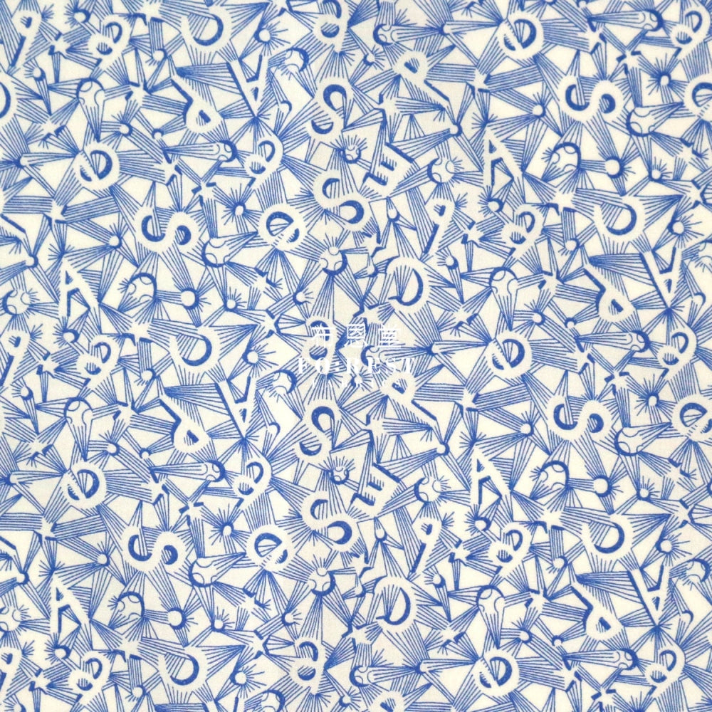 Liberty Of London (Cotton Poplin Fabric) - Spaceman Cotton Piccadilly