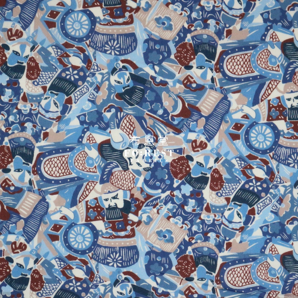 Liberty Of London (Cotton Tana Lawn Fabric) - Amandas Opera Blue Cotton