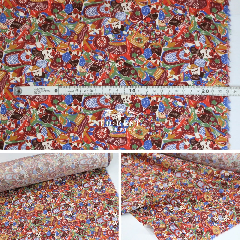 Liberty Of London (Cotton Tana Lawn Fabric) - Amandas Opera Red Cotton