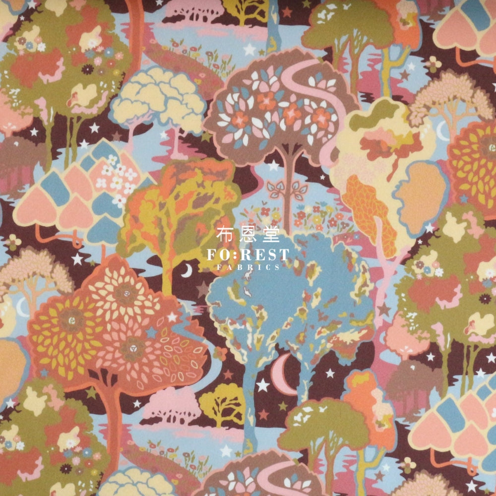 Liberty Of London (Cotton Tana Lawn Fabric) - Arboretum Valley Brown Cotton
