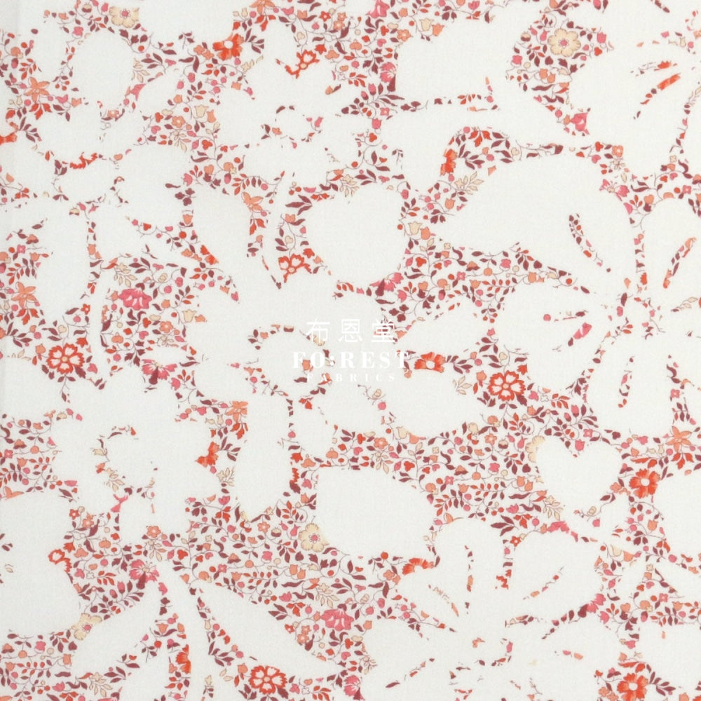 Liberty Of London (Cotton Tana Lawn Fabric) - Bellas Silhouette Pink Cotton