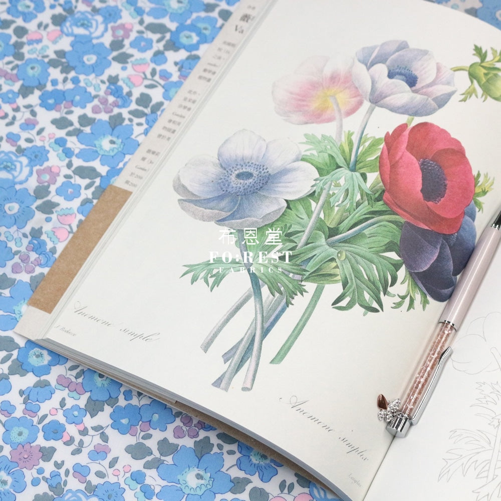 Liberty Of London (Cotton Tana Lawn Fabric) - Betsy Blue Cotton